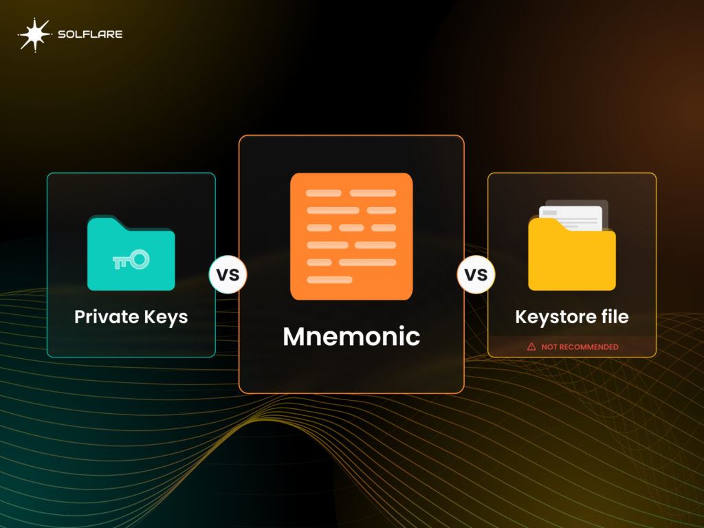 Private Keys, Mnemonics, & Keystore Files